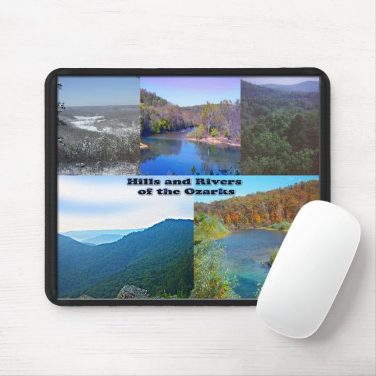 Hügel und Flüsse der Ozarks Mousepad (Mit Mouse)