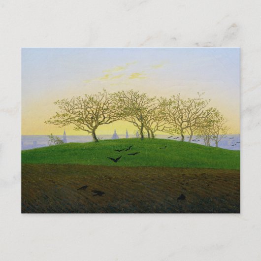 Hügel und Pflugfelder bei Dresden Postkarte (Vorderseite)