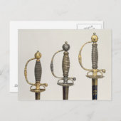 Hügel von drei französischen Schwertern: eines aus Postkarte (Vorne/Hinten)