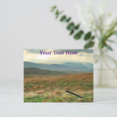 Hügel von Perthshire Schottland individuell anpass Postkarte (Stehend Vorderseite)