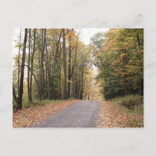 Hügel von Upstate NY im Herbst Postkarte (Vorderseite)