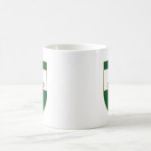 Hügel-Waliser-Flaggen-Schild Kaffeetasse (Mittel)