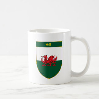 Hügel-Waliser-Flaggen-Schild Kaffeetasse