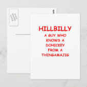 hügelig postkarte (Vorne/Hinten)