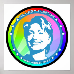 Hügelklaton. Regenbogen. Poster