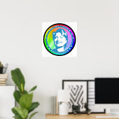 Hügelklaton. Regenbogen. Poster (Heimbüro)