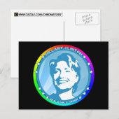 Hügelklaton. Regenbogen. Postkarte (Vorne/Hinten)