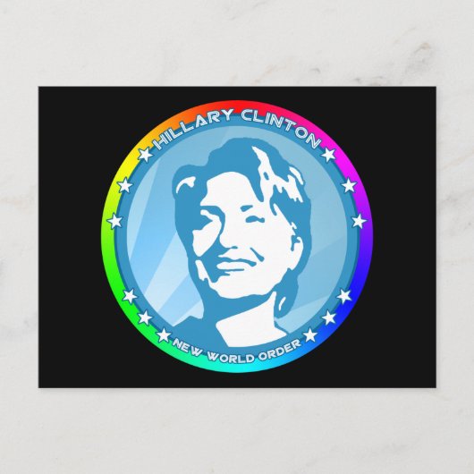 Hügelklaton. Regenbogen. Postkarte (Vorderseite)