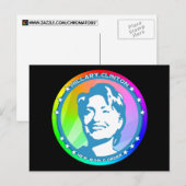Hügelklaton. Regenbogen. Postkarte (Vorne/Hinten)