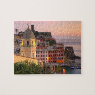 Hügelstadt Vernazza am Abend, Cinque Puzzle