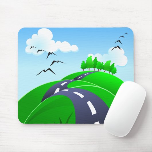 Hügelstraße, Mousepad (Mit Mouse)