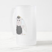 Huggable Angel Black Sheep Mattglas Bierglas (Vorderseite Links)