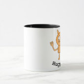 Huggable - Black 11 oz Ringer Tasse (Zentrum)