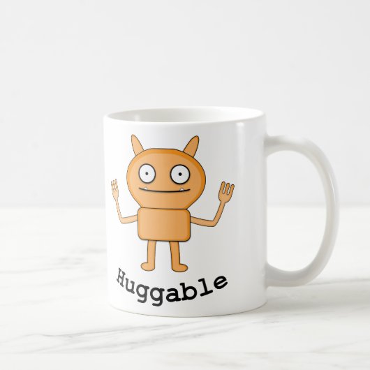 Huggable - Black 11 oz Ringer Tasse (Rechts)