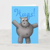 Huggable Hippo Card Karte (Vorderseite)