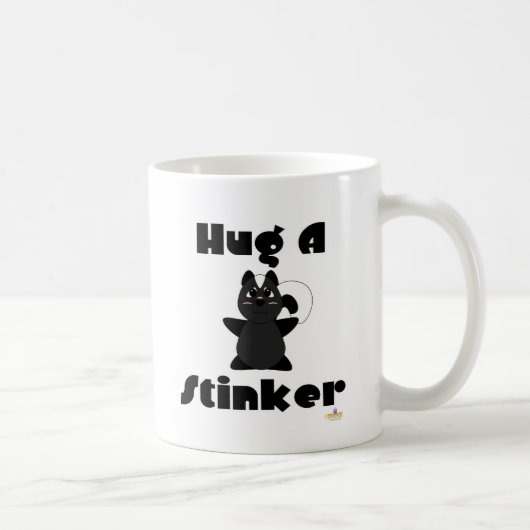 Huggable Skunk Hug A Stinker Kaffeetasse (Rechts)