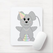 HuggablePastelBirthdayMouse Mousepad (Mit Mouse)