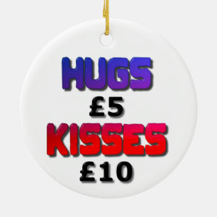 Hugge 5 Pfund Küsse 10 Pfund Keramik Ornament