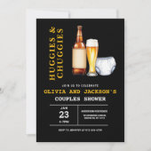 Huggies and Chuggies Couples Baby Shower Einladung (Vorderseite)