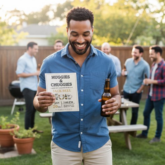 Huggies and Chuggies Invitation Einladung