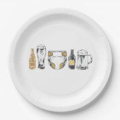 Huggies and Chuggies Pappteller (Vorderseite)