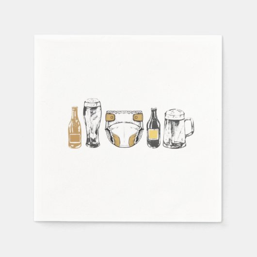 Huggies and Chuggies Serviette (Vorderseite)