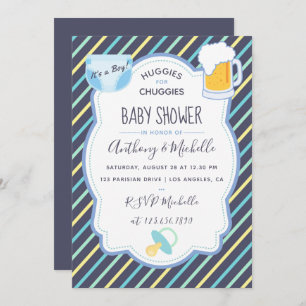 Huggies for Chuggies Diaper Party Einladung