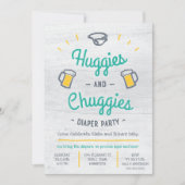 Huggies und Chuggies Windel-Party Einladung (Vorderseite)