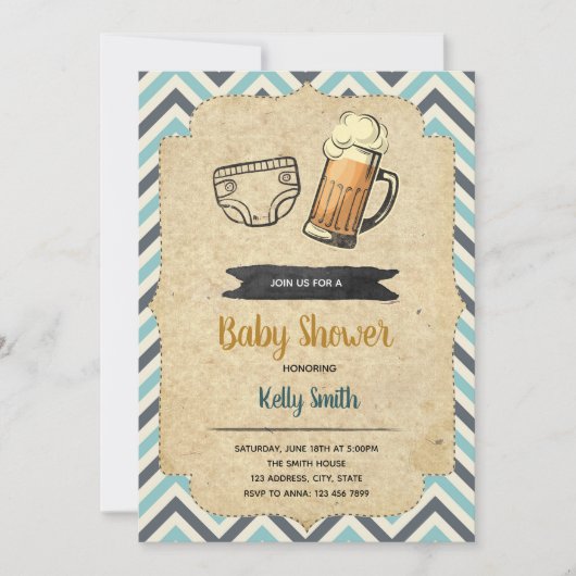 Huggies und Schuggies Party Einladung (Vorderseite)