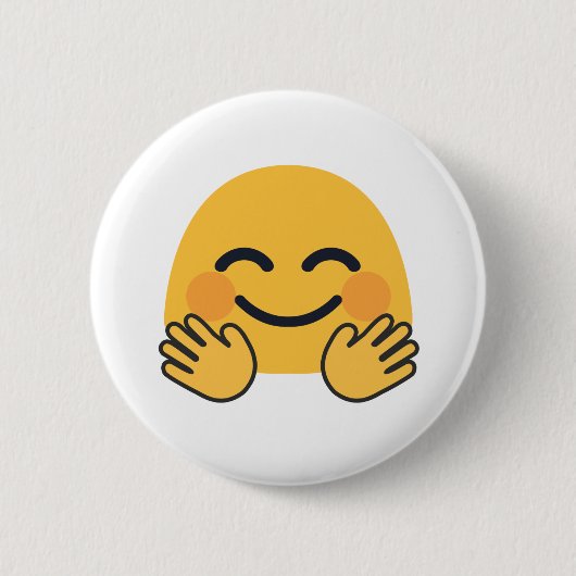 Hugging Emoji Button (Vorderseite)