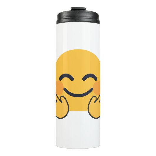 Hugging Emoji Thermosbecher (Vorderseite)