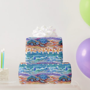 Hugging Sea Turtles Hawaiian Honu Geschenkpapier
