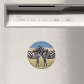 Hugging Zebras Magnet (In Situ (Geschirrspüler))