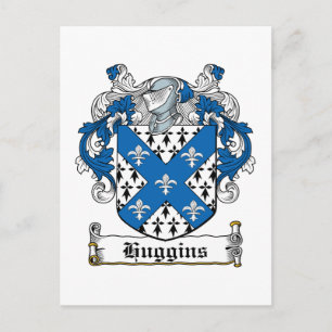 Huggins Familienwappen Postkarte