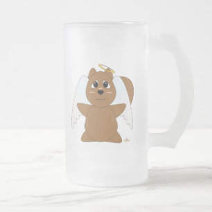 Huggy Angel Brown Eichhörnchen Mattglas Bierglas