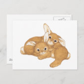 Huggy Bunnies Postkarte (Vorne/Hinten)