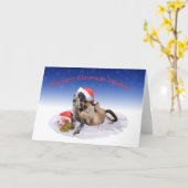 Huggy Christmas Karte (Gelbe Blume)