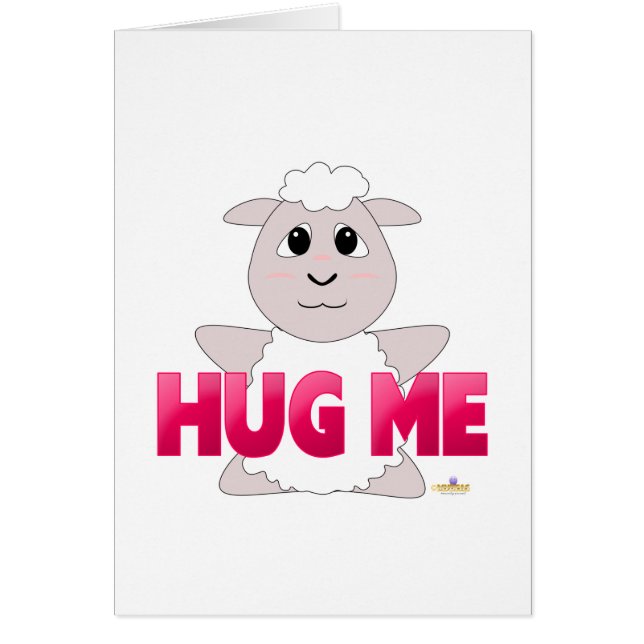 Huggy White Sheep Pink Umarmung (Vorne)