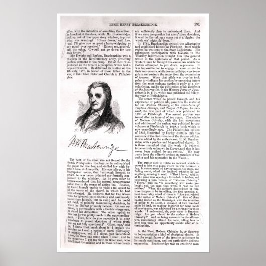 Hugh Henry Brackenridge Poster (Vorne)