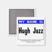 Hugh Jazz Magnet (Vorderseite/Rückseite)