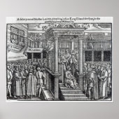 Hugh Latimer Preaching vor König Edward VI Poster (Vorne)