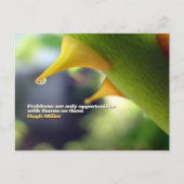 Hugh Miller Inspiration Zitat "Chancen" Postkarte (Vorderseite)