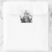 Hugh Peter fiery armee prediger Quadratischer Aufkleber (Tasche)