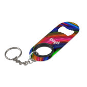 HUGH ~ Seeping Color ~ Original Fraktal ~ Mini Flaschenöffner (Vorderseite Schrägansicht)