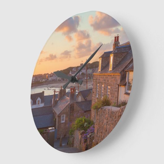 Hugh Town, Isles of Scilly Large Clock Große Wanduhr (Winkel)