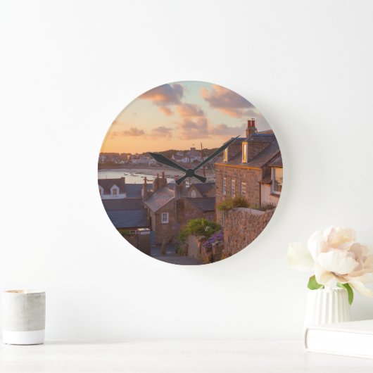 Hugh Town, Isles of Scilly Large Clock Große Wanduhr (Zuhause)