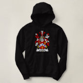 Hughes Coat of Arms Family Crest Hoodie (Design vorne)