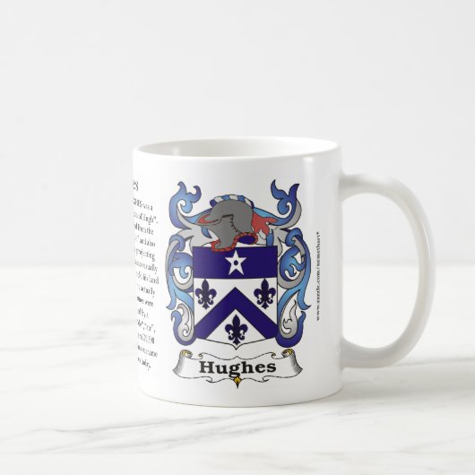 Hughes-Familien-Wappen Tasse (Rechts)