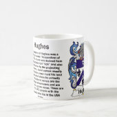 Hughes-Familienwappen auf einer Tasse (VorderseiteRechts)