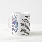 Hughes-Familienwappen auf einer Tasse (Vorderseite Links)